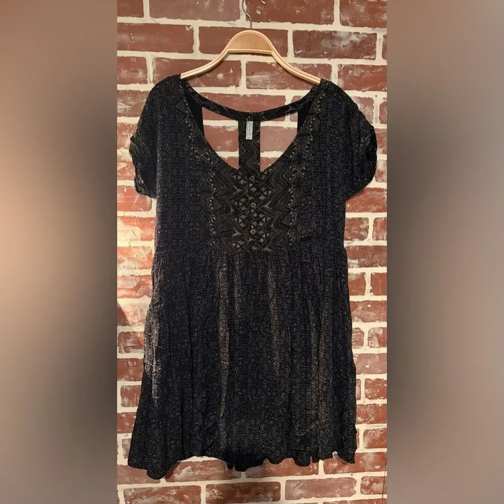 Free People Sundown Babydoll Mini Dress. - Picture 2 of 4